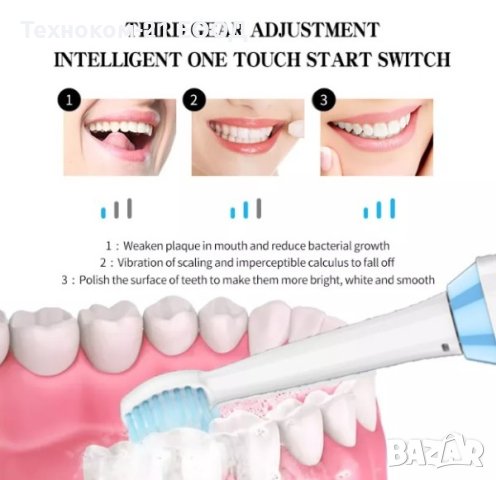 Електрическа четка за зъби с 3 глави KM-YS401, снимка 3 - Други - 41001303