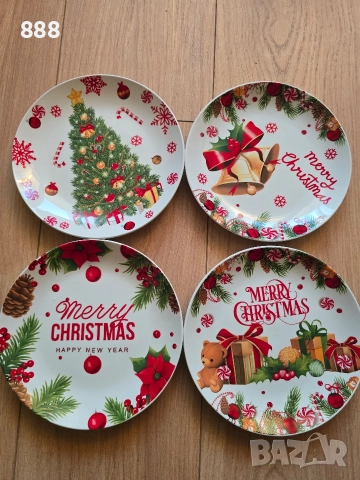 коледни чинии 19 см