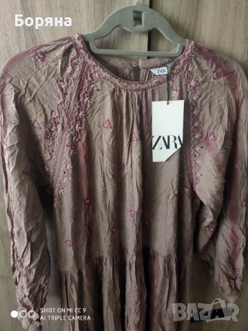 НАМАЛЕНА - ZARA нова дълга лятна рокля етно мотиви , снимка 12 - Рокли - 41736882