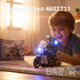 светещ полицейски мотор 