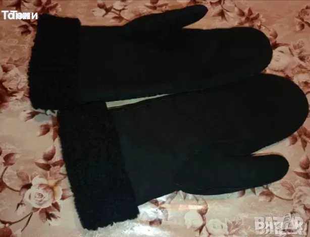 Нови Топли Дамски Ръкавици от Естествена Кожа M, снимка 3 - Ръкавици - 48971827