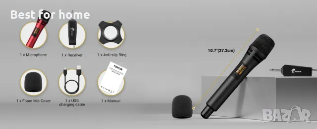 Безжичен микрофон TONOR TW310, снимка 7 - Микрофони - 48477269