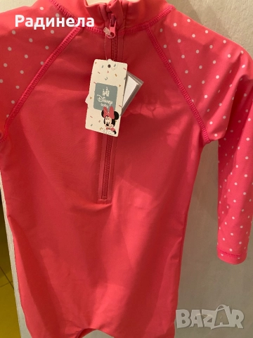 Бански с UV защита -86см. Нов!, снимка 3 - Бански костюми - 51826235