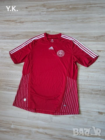 Оригинална мъжка тениска Adidas Climacool x Denmark National Football Team / Season 08 (Home), снимка 2 - Тениски - 50892488