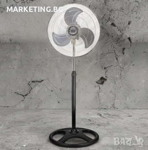 Вентилатор на стойка 18'' MUHLER FM-8140D 3в1, 70W, индустриален, на стойка, стена, под