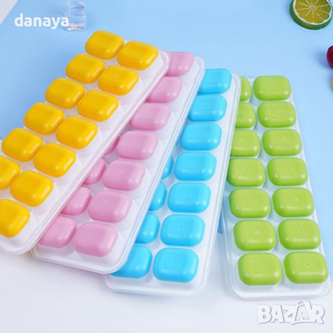 3889 Форма за лед с капак и силиконово дъно, снимка 6 - Форми - 41864337