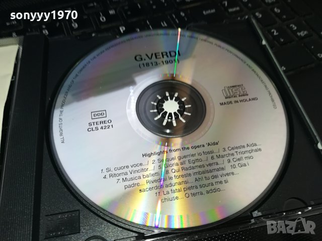VERDI AIDA CD MADE IN HOLLAND 1802241100, снимка 2 - CD дискове - 44349654
