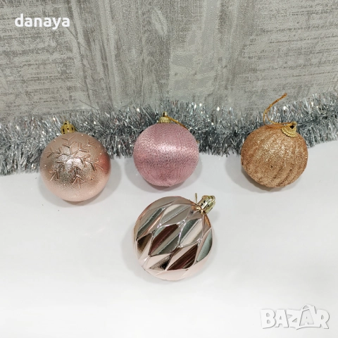 6172 Комплект коледни топки за елха 6 см, 16 броя микс, снимка 3 - Декорация за дома - 52740920