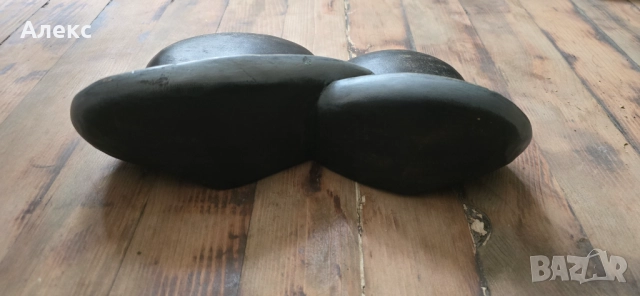 Винтидж авторска дърворезба, подписана– Масивни бомбета., снимка 4 - Антикварни и старинни предмети - 52099786