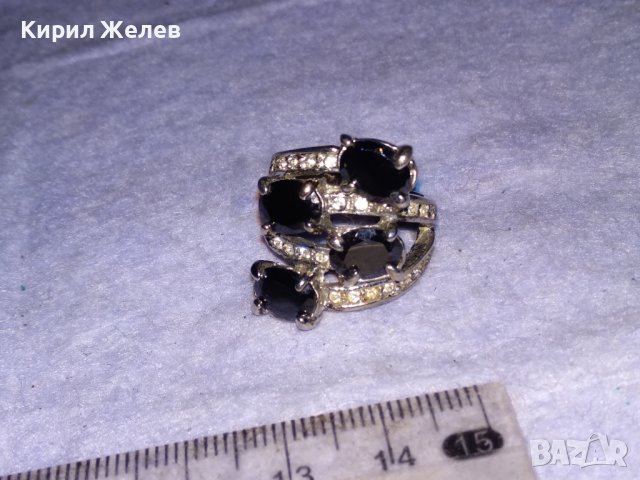 ПОСРЕБРЕН СКЪПОЦЕНЕН с ИСКРЯЩИ ЮВЕЛИРНО ФАСЕТИРАНИ ЦИРКОНИ и МАРКАЗИТИ АЖУРЕН АРТ ПРЪСТЕН 38649, снимка 16 - Пръстени - 41682676