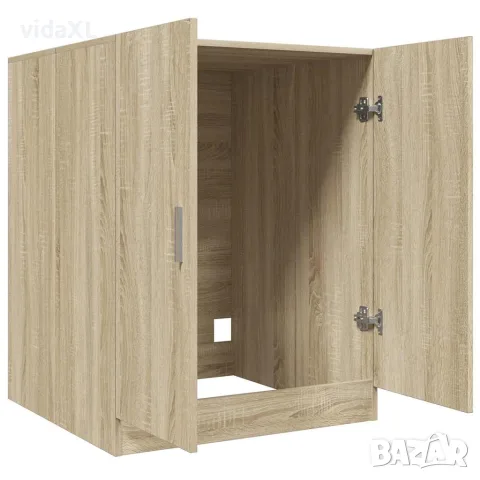vidaXL Шкаф за пералня сонома дъб 70,5x71,5x91,5 см, снимка 7 - Шкафове - 56148228