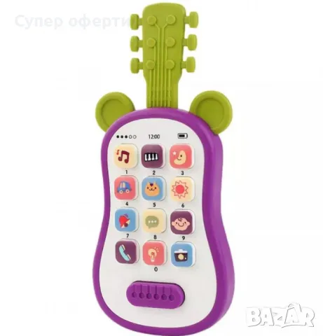 Детски телефон Играчка за ранно обучение – Преносим образователен смартфон, снимка 3 - Музикални играчки - 48506434
