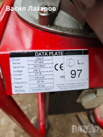 Бензинов генератор Generac VT 1400, снимка 5 - Генератори - 51027183