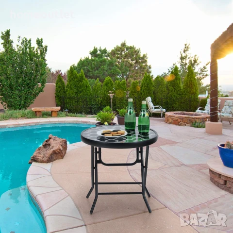 ПРОМОЦИЯ Сгъваема маса с кръгла форма в компактен размер PHIVILLA PV-311-PC, снимка 4 - Градински мебели, декорация  - 50695835