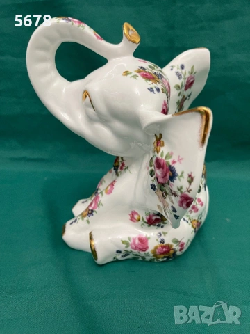 Порцеланово слонче, снимка 3 - Статуетки - 53485716