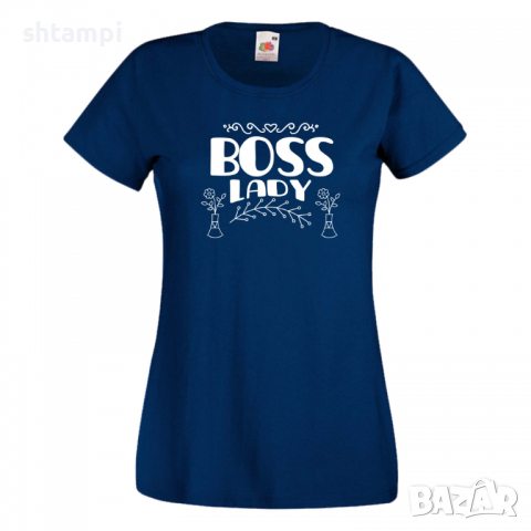 Дамска тениска Boss Lady Празник на Майката,Подарък,Изненада,Рожден Ден, снимка 10 - Тениски - 36292925