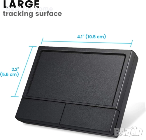 Perixx PERIPAD-704 Безжичен, преносим тракпад за настолни компютри и лаптопи, снимка 3 - Клавиатури и мишки - 51943277