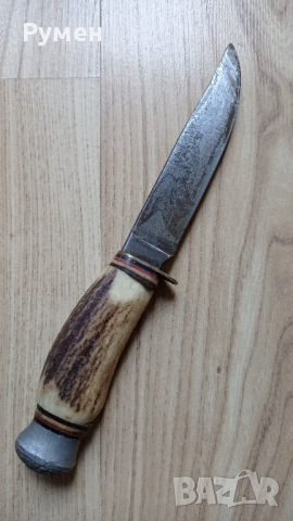 Стар нож Solingen Widdes с дръжка от рог, снимка 2 - Колекции - 44684215