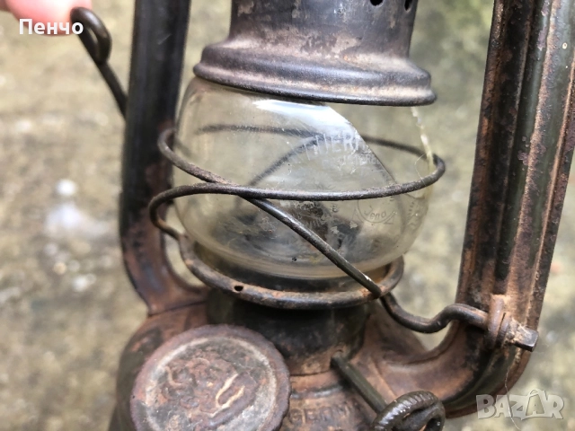 стар немски военен фенер "FEUERHAND №75 ATOM" - WEHRMACHT - WWII - ОРИГИНАЛ, снимка 12 - Антикварни и старинни предмети - 50558987