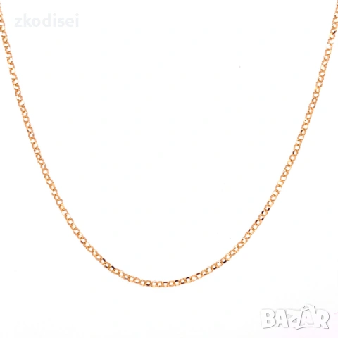 Златен синджир 2,28гр. 39,0см. 14кр. проба:585 модел:37714-3, снимка 2 - Колиета, медальони, синджири - 53768695