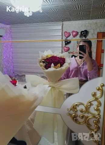 вечен букет човешки размер