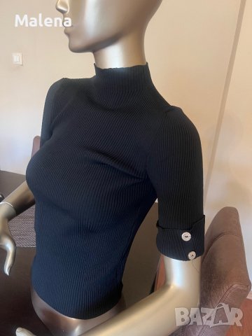 Дамско поло финно машинно плетиво ! Налично в черно , бяло и горчица !, снимка 3 - Блузи с дълъг ръкав и пуловери - 42181229