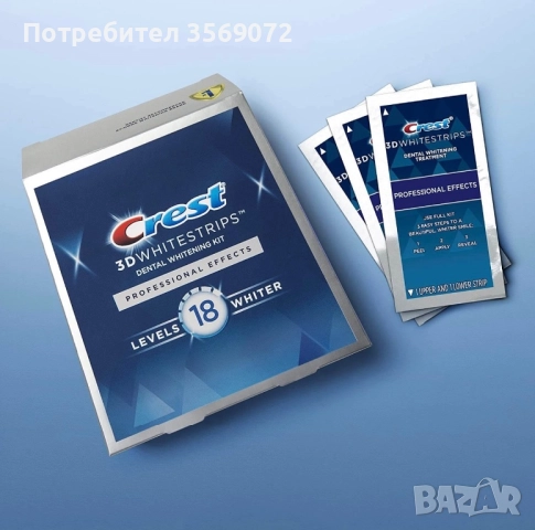 Избелващи ленти Crest 3D whitestrips professional effects , снимка 2 - Комплекти и лотове - 52344116