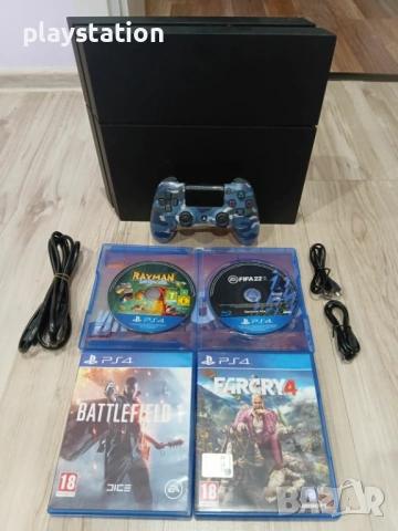 PS4 500GB | PlayStation 4 | Страхотен комплект с 4 игри