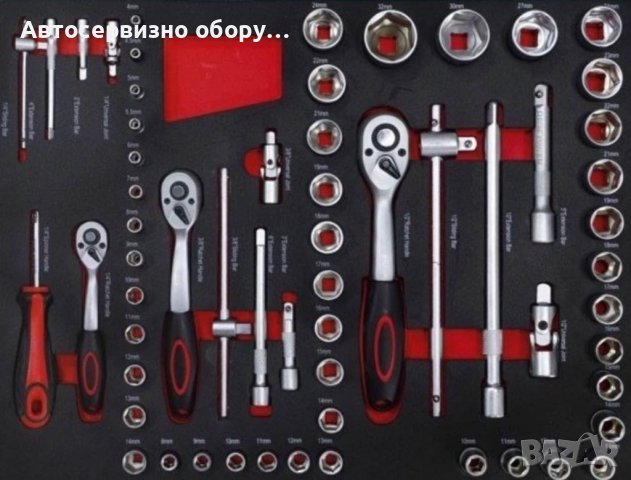 Количка с инструменти 6 чекмеджета 4 пълни 158 части, снимка 4 - Други инструменти - 40132488