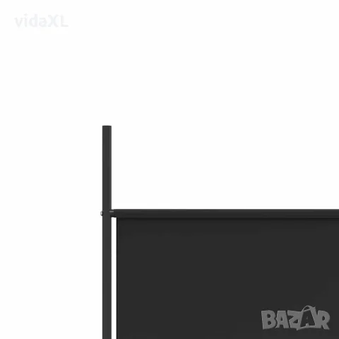 vidaXL Параван за стая, 6 панела, черен, 300x200 cм, плат, снимка 8 - Паравани - 56147258