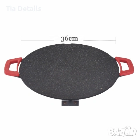 Преносима електрическа настолна скара с не залепваща повърхност, снимка 3 - Други стоки за дома - 53178403