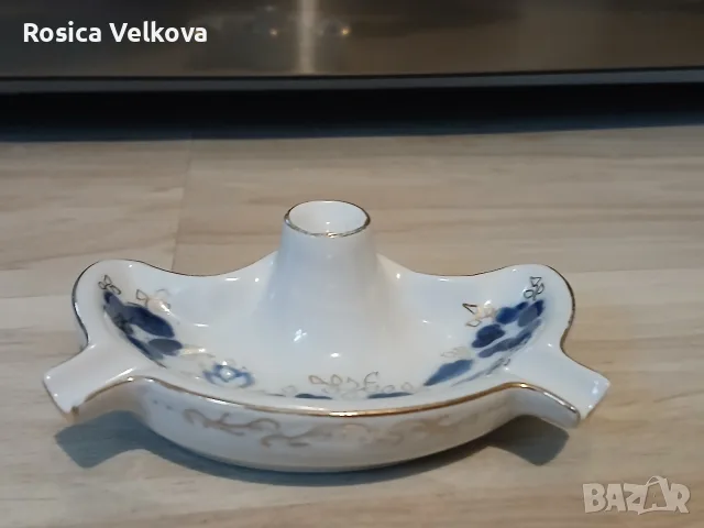 Порцеланов пепелник , снимка 2 - Пепелници и декоративни съдове - 56003445
