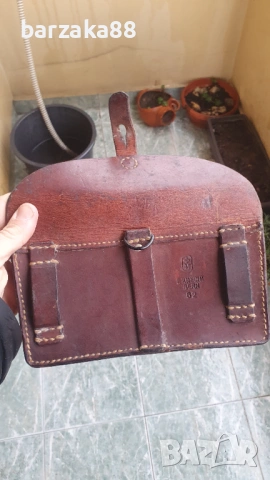 Стара военна паласка Кожена чанта, снимка 8 - Колекции - 53677181