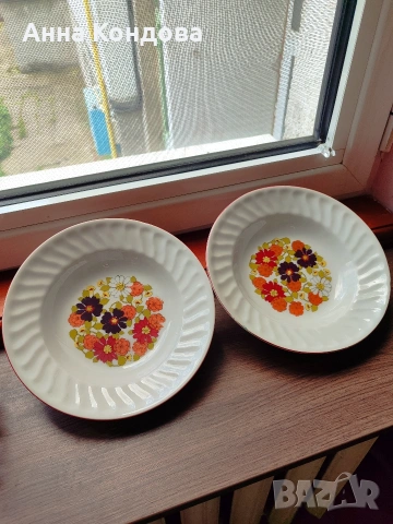 Български порцеланови чинии , снимка 7 - Чинии - 52692060