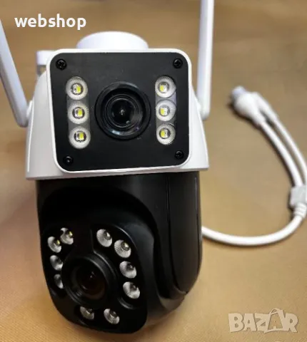 LYLU Двойна Smart WiFi безжична IP 6 mpx камера последен модел 2024 година с FULL-HD видеозаснемaне, снимка 7 - HD камери - 47935115