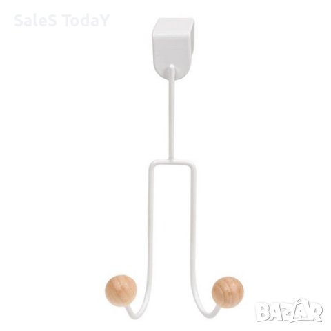 Закачалка за баня, за врата, 2 куки, снимка 2 - Закачалки - 44162830