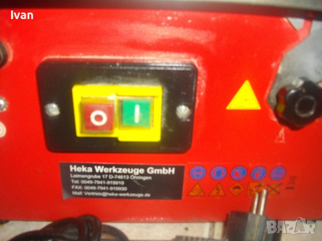 HEKA ф180mm/600W-Немска Профи Ел.Машина Мокро/Сухо Рязане Плочи/Плочки-С Вана За Вода-Почти Нова, снимка 15 - Други инструменти - 40982317