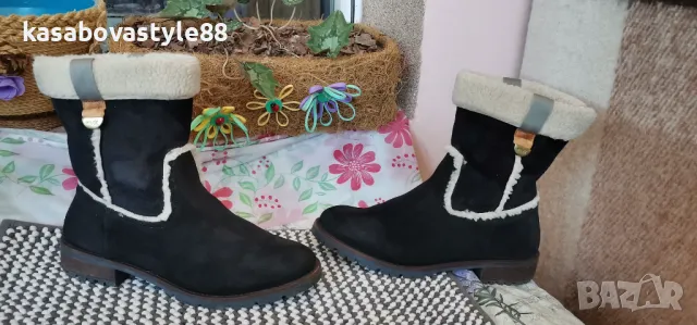 Ботуши Mexx 38 н. Естествен велур , снимка 6 - Дамски ботуши - 47882850