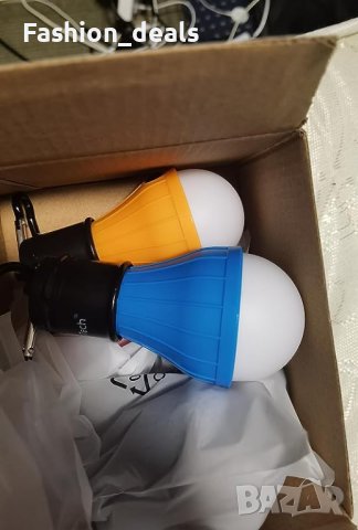 Нови 5 броя LED Къмпинг светлини лампи 4 светлинни режима Къмпинг Туризъм, снимка 9 - Лед осветление - 41802279