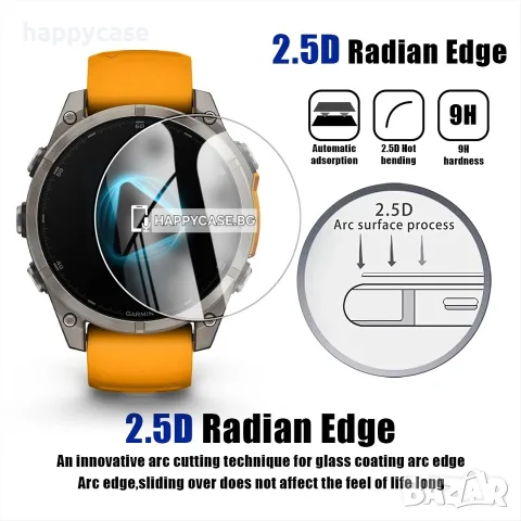 Garmin Fenix 9 9 Pro / 8 8 Pro / Instinct 3 / 9H Стъклен протектор за екран, снимка 5 - Смарт часовници - 52231932