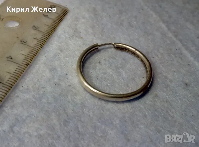 СТИЛНА РЕТРО АРТ МОДЕЛ СРЕБЪРНА ОБЕЦА СРЕБРО 925 КЛАСИЧЕСКА РЪЧНА ИЗРАБОТКА 47486, снимка 5 - Обеци - 49757716