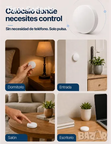 MOES Zigbee Push Button – безжичен бутон за 3 смарт сцени, снимка 6 - Смарт домашни устройства (Smart Home) - 56010538