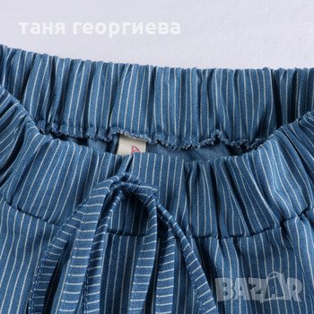 дънкова пола на райе, снимка 2 - Поли - 33986204