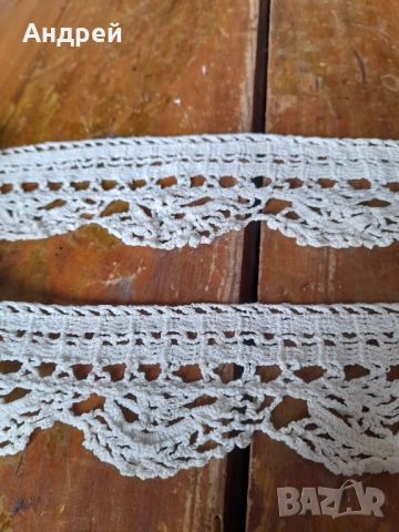Стара дантела #32, снимка 2 - Антикварни и старинни предмети - 52227530