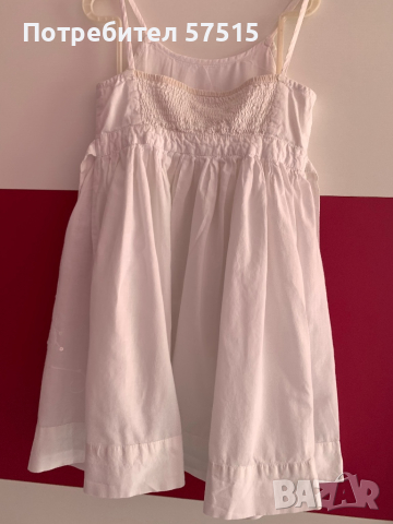 Детска бяла рокля, снимка 7 - Детски рокли и поли - 36464817