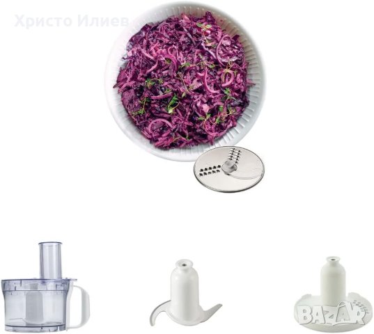 Кухненски робот 3 в 1 рязане месене стръргане Kenwood MultiPro 800 W 2,1 литра купа, снимка 2 - Кухненски роботи - 41480536