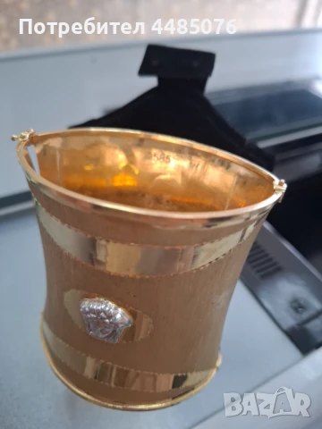 ЗЛАТНА ДАМСКА ГРИВНА ВЕРСАЧЕ БЕЛЕЗНИК  14.К., снимка 8 - Гривни - 51024957