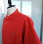 Gant Mens Red Short Sleeve Cotton Pique Casual Polo Cotton T-Shirt Size XL, снимка 12