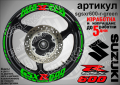 Suzuki GSX R600 кантове и надписи за джанти sgsxr600-r-red R 600, снимка 5