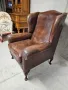Кресло в стил Честърфийлд (естествена кожа), снимка 2